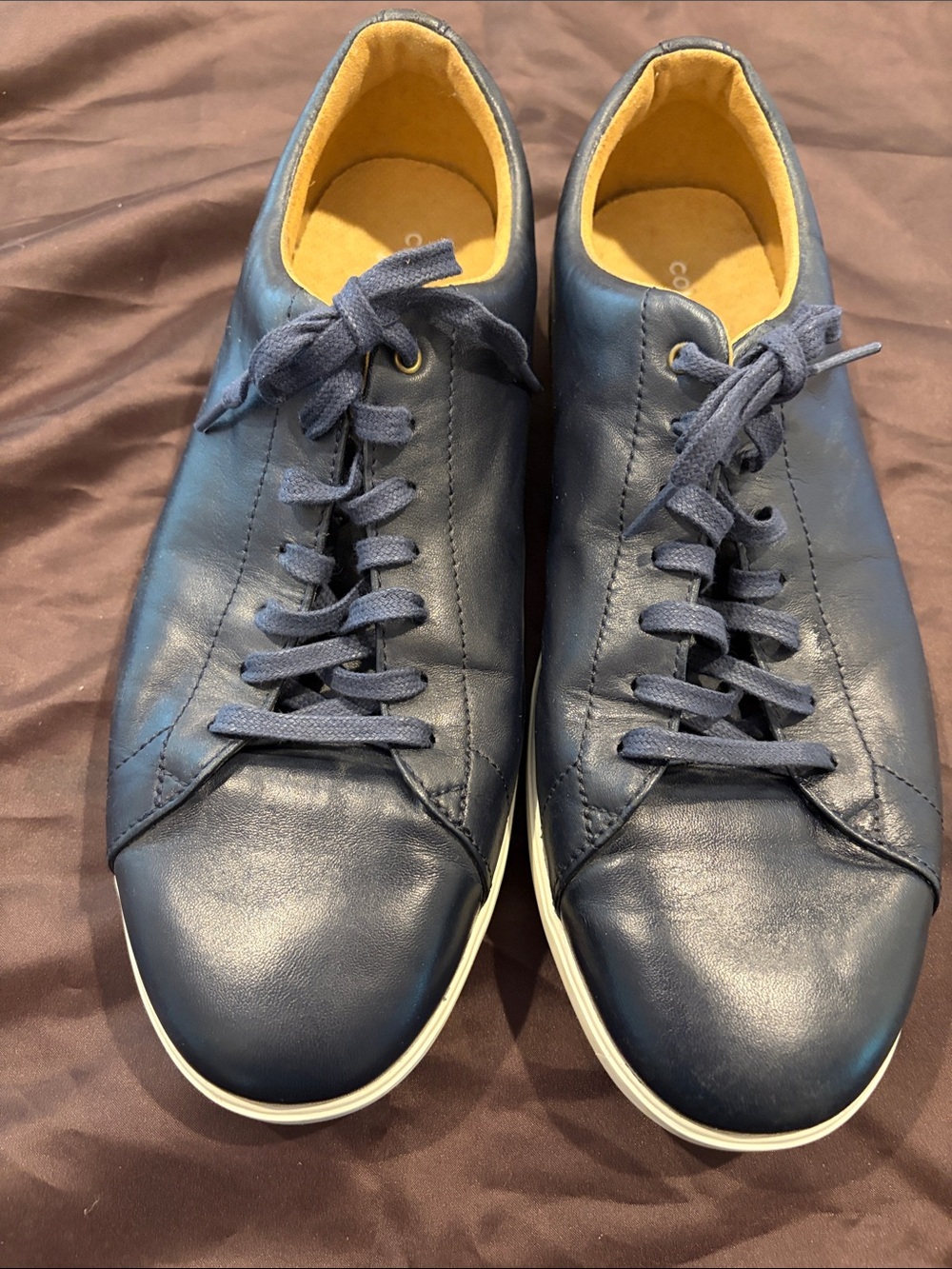 Cole Haan Men’s Navy Leather Sneakers
